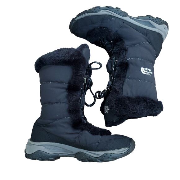 The North Face Nuptse Snow Boots Goose Down Fill Faux Fur Women's Sz US 7 - Picture 9 of 12